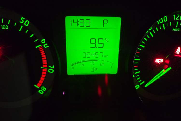 Used Skoda Fabia 2017 1.4L Automatic Car Enjoy Edition Odometer Close Up