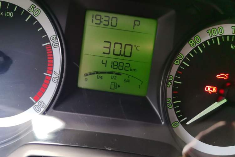 Used Skoda Fabia 2017 1.4L Automatic Car Enjoy Edition Odometer Close Up