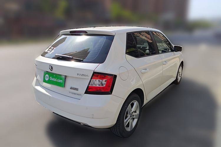 Used Skoda Fabia 2017 1.4L Automatic Car Enjoy Edition Rear Right 45 Deg