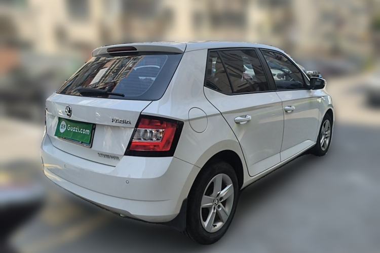 Used Skoda Fabia 2017 1.4L Automatic Car Enjoy Edition Rear Right 45 Deg