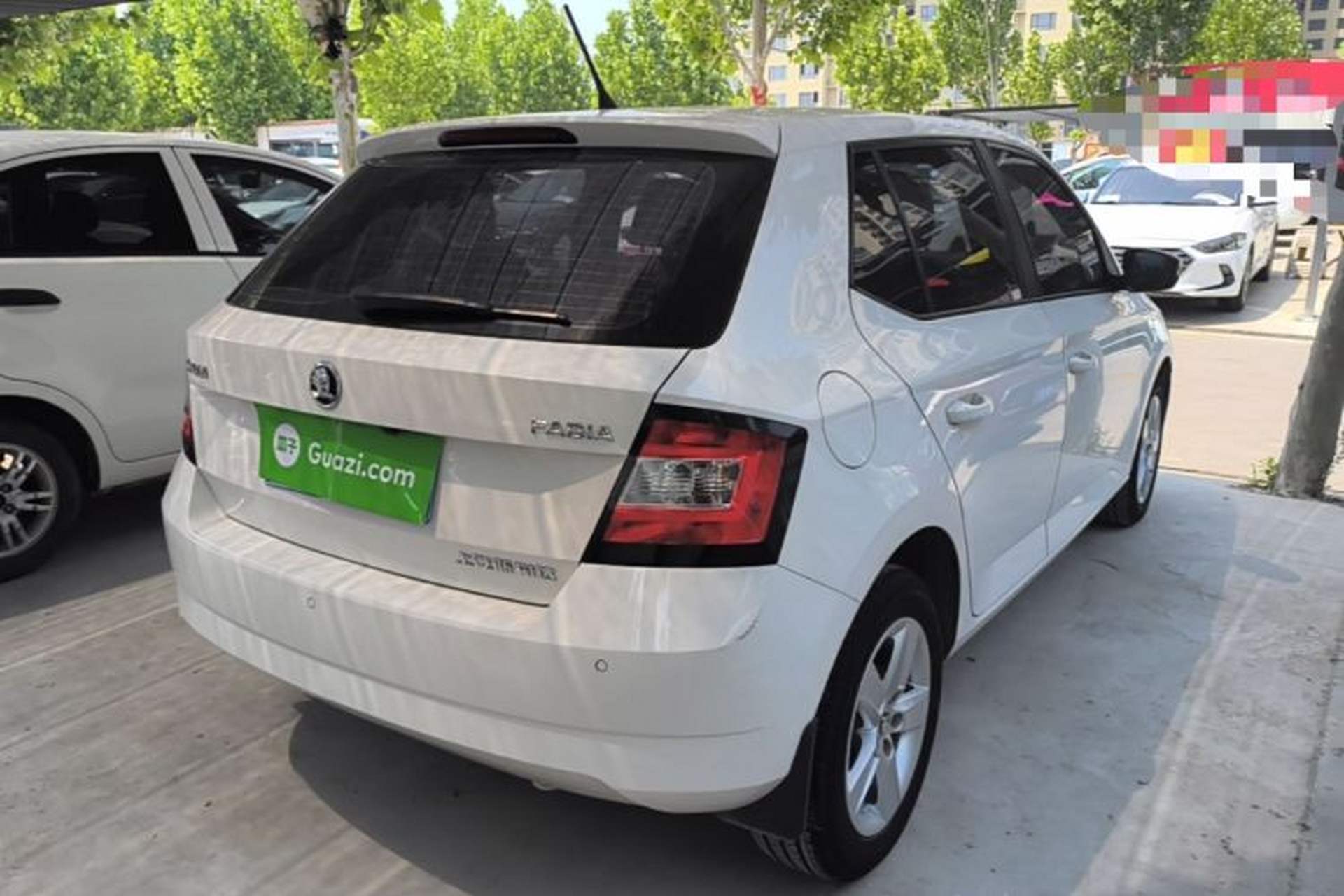Used Skoda Fabia 2017 1.4L Automatic Car Enjoy Edition Rear Right 45 Deg