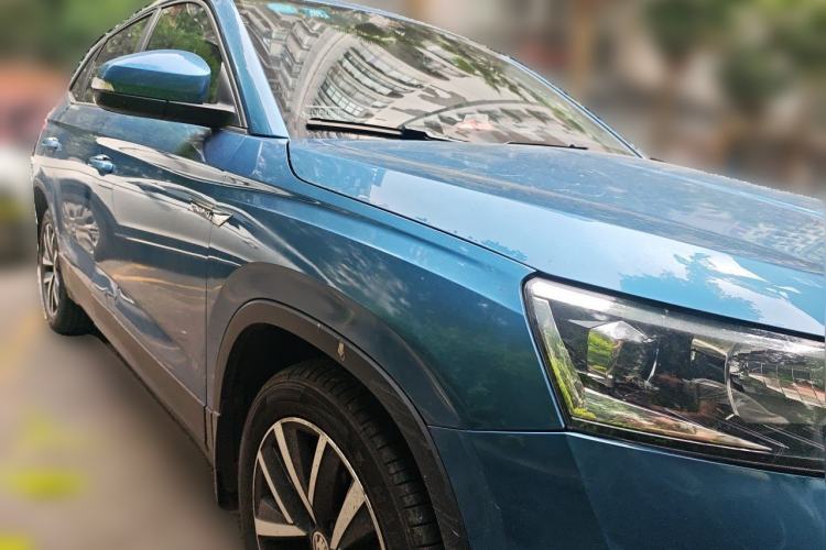 Used Skoda Kamiq 2018 1.5L Automatic Comfort Edition China VI Standard Front Right 45 Deg