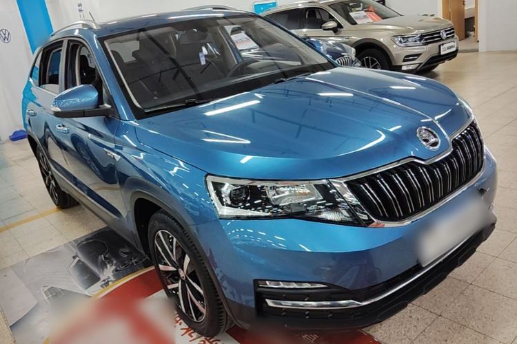 Used Skoda Kamiq 2018 1.5L Automatic Comfort Edition China VI Standard Front Right 45 Deg