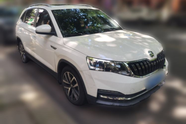 Used Skoda Kamiq 2018 1.5L Automatic Comfort Edition China VI Standard Front Right 45 Deg