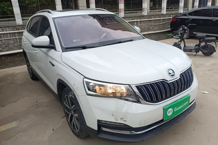 Used Skoda Kamiq 2018 1.5L Automatic Comfort Edition China VI Standard Front Right 45 Deg