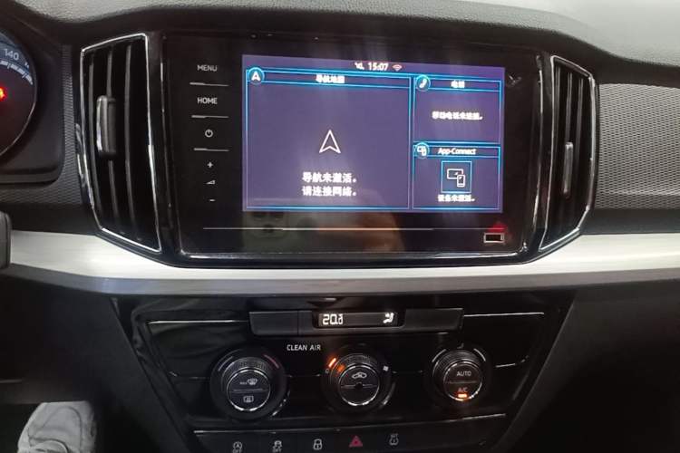 Used Skoda Kamiq 2020 Facelifted GT 1.5L Automatic Flagship Version China VI Standard Audio And AC Panel