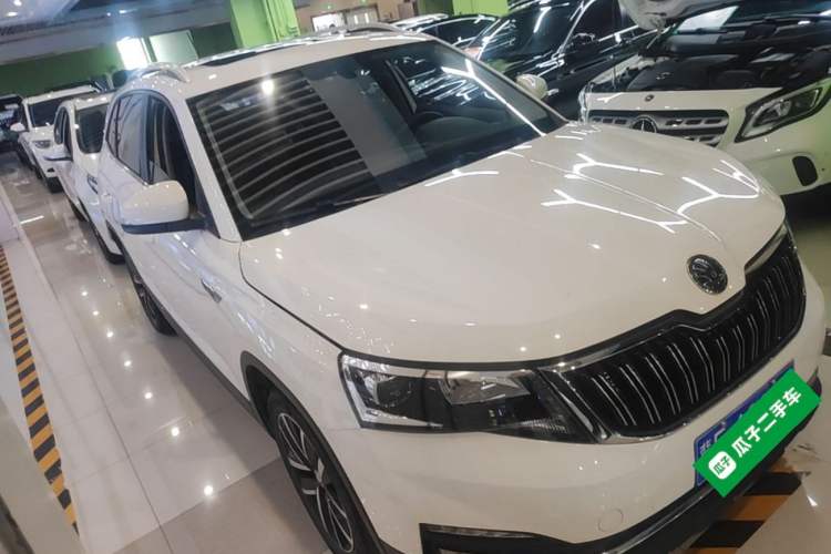 Used Skoda Kamiq 2021 1.5L Automatic Comfort Edition Front Right 45 Deg