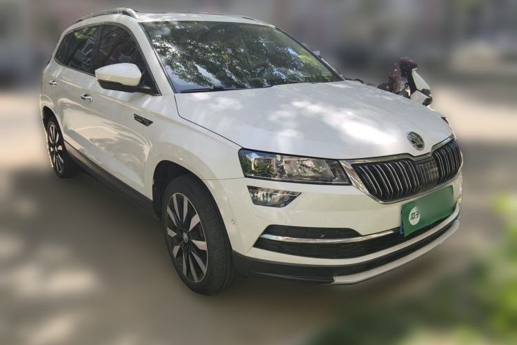 Used Skoda Karoq 2021 TSI280 Luxury Edition Front Right 45 Deg