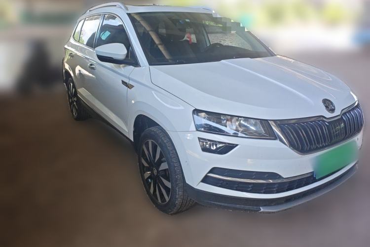 Used Skoda Karoq 2021 TSI280 Luxury Edition Front Right 45 Deg