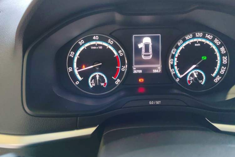 Used Skoda Karoq 2021 TSI280 Technology Edition Odometer Close Up