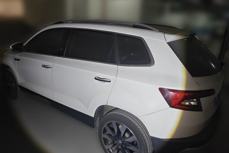 Used Skoda Karoq 2021 TSI280 Luxury Edition Rear Left 45 Deg