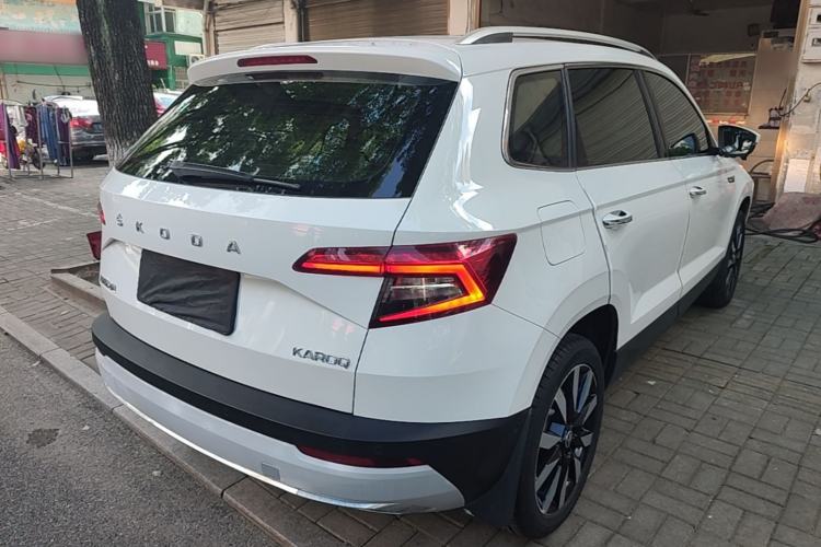 Used Skoda Karoq 2021 TSI280 Luxury Edition Rear Right 45 Deg