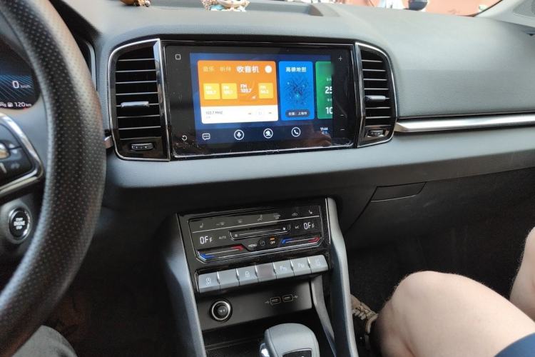 Used Skoda Karoq 2022 Restyled TSI280 Luxury Edition Audio And AC Panel