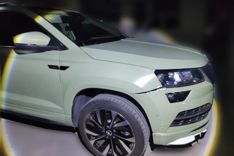 Used Skoda Karoq 2022 TSI280 Luxury Edition Front Right 45 Deg