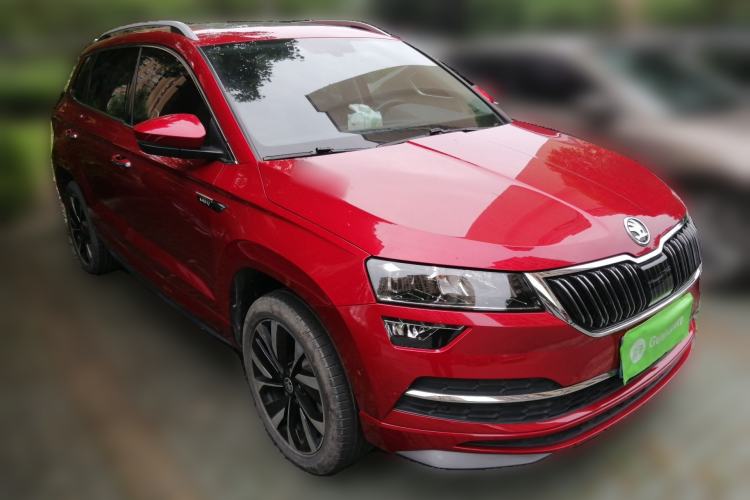 Used Skoda Karoq 2022 TSI280 Luxury Edition Front Right 45 Deg