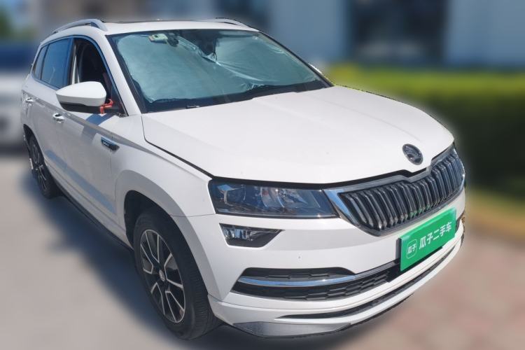 Used Skoda Karoq 2022 TSI280 Luxury Edition Front Right 45 Deg