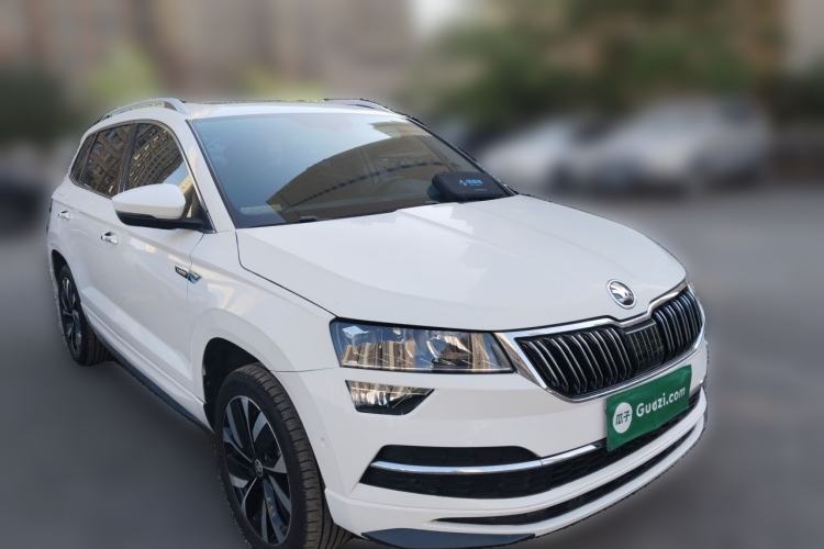 Used Skoda Karoq 2022 TSI280 Luxury Edition Front Right 45 Deg