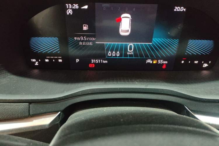 Used Skoda Karoq 2022 TSI280 Luxury Edition Odometer Close Up
