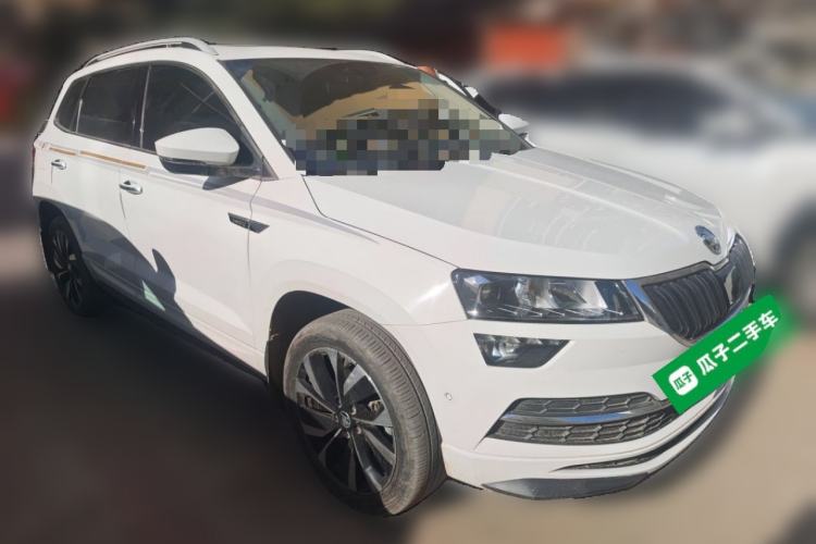 Used Skoda Karoq 2024 TSI280 Luxury Edition Front Right 45 Deg