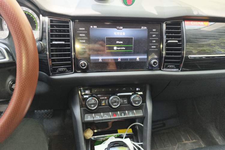 Used Skoda Kodiaq 2017 TSI380 7-Seater Four-Wheel-Drive Flagship Edition Audio And AC Panel