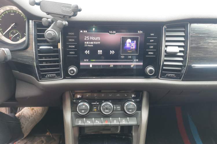 Used Skoda Kodiaq 2018 TSI380 7-Seater Four-Wheel-Drive Flagship Edition Audio And AC Panel