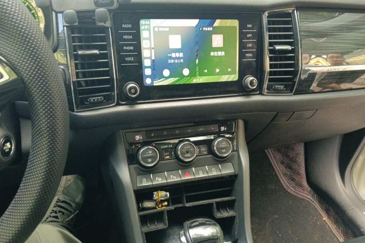 Used Skoda Kodiaq 2018 TSI380 7-Seater Four-Wheel-Drive Flagship Edition Audio And AC Panel