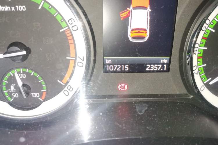 Used Skoda Kodiaq 2018 TSI380 7-Seater Four-Wheel-Drive Flagship Edition Odometer Close Up
