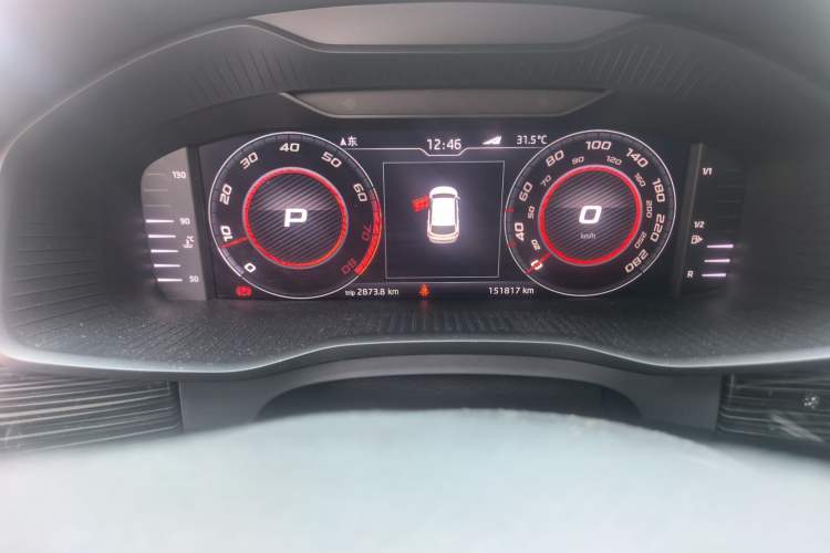 Used Skoda Kodiaq 2018 Restyled TSI330 7-Seater Two-Wheel Drive Luxury Enjoyment Edition Odometer Close Up