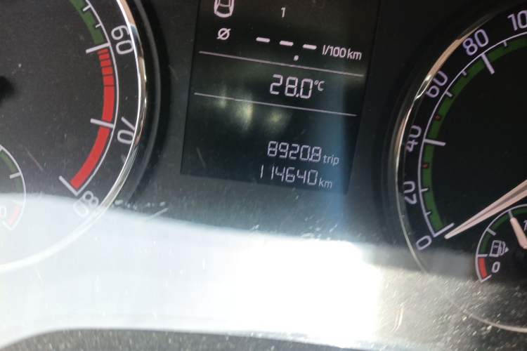Used Skoda Kodiaq 2018 Facelifted TSI330 5-Seater Two-Wheel-Drive Standard Edition Odometer Close Up