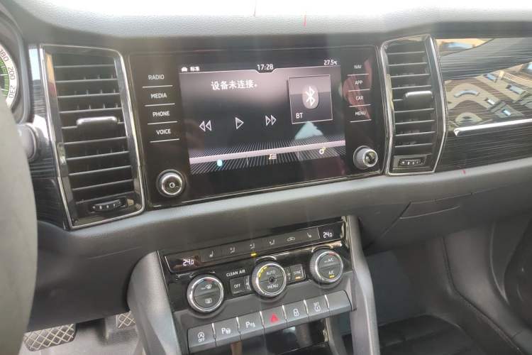 Used Skoda Kodiaq 2018 TSI380 7-Seater Four-Wheel-Drive Flagship Edition Audio And AC Panel