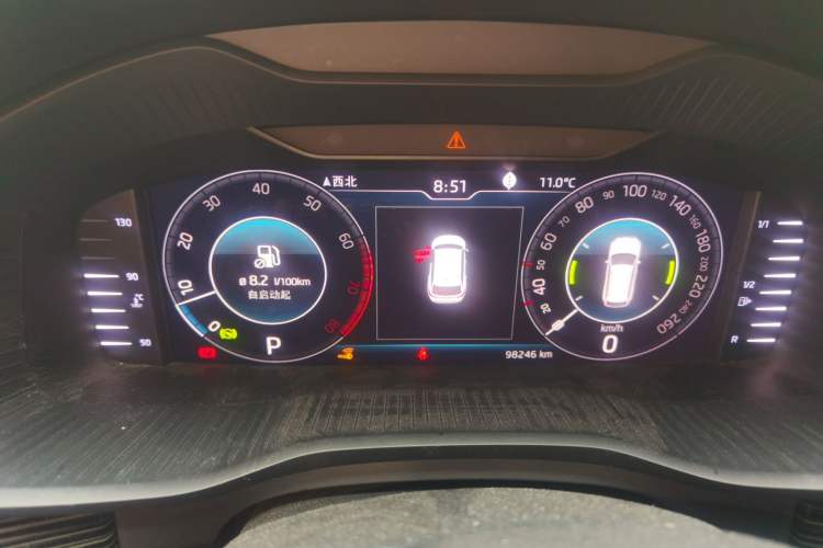 Used Skoda Kodiaq 2019 Facelifted TSI330 7-Seater Two-Wheel-Drive Luxury Enjoyment Edition China VI Standard Instrument Cluster