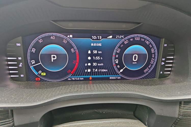 Used Skoda Kodiaq 2019 Facelifted TSI330 5-Seater Two-Wheel-Drive Luxury Enjoyment Edition China VI Standard Instrument Cluster