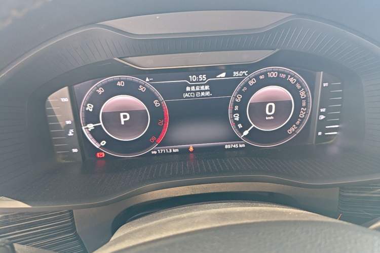 Used Skoda Kodiaq 2019 TSI380 7-Seater Four-Wheel-Drive Flagship Model China V Standard Instrument Cluster