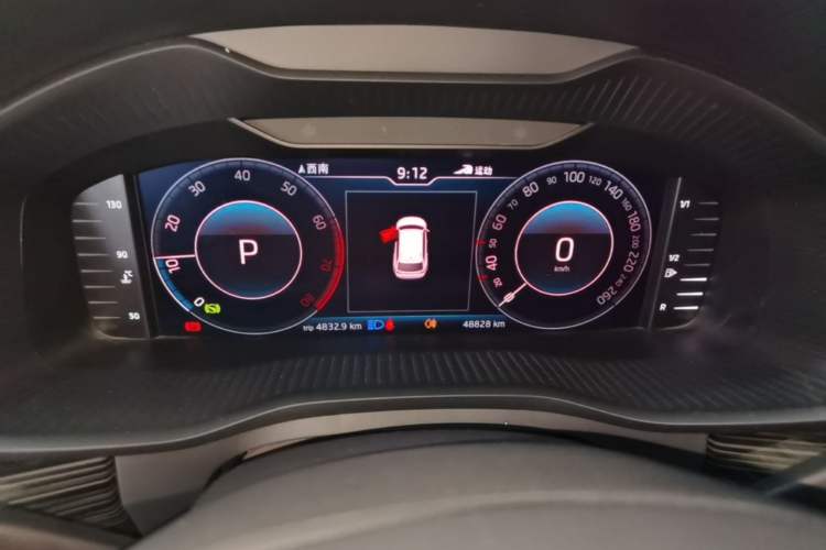 Used Skoda Kodiaq 2019 Facelifted TSI330 5-Seater Two-Wheel-Drive Luxury Enjoyment Edition China VI Standard Instrument Cluster