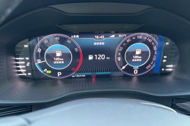 Used Skoda Kodiaq 2019 Facelifted TSI330 7-Seater Two-Wheel-Drive Luxury Enjoyment Edition China VI Standard Instrument Cluster