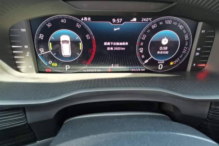 Used Skoda Kodiaq 2019 Facelifted TSI330 5-Seater Two-Wheel-Drive Luxury Enjoyment Edition China V Emission Standard Odometer Close Up