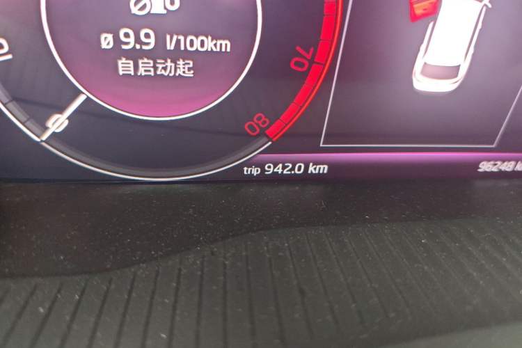 Used Skoda Kodiaq 2019 Updated TSI380 7-Seater All-Wheel-Drive Flagship Version China V Emission Standard Odometer Close Up