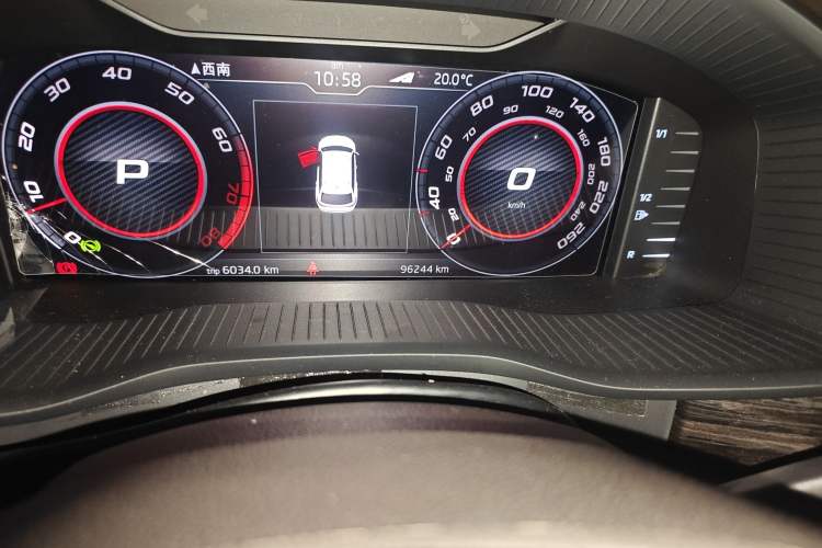 Used Skoda Kodiaq 2019 Facelifted TSI380 7-Seater All-Wheel-Drive Flagship Version China VI Standard Odometer Close Up