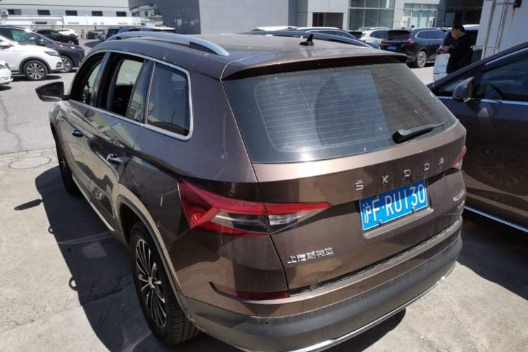 Used Skoda Kodiaq 2019 Facelifted TSI330 5-Seater Two-Wheel-Drive Luxury Enjoyment Edition China V Emission Standard Rear Left 45 Deg