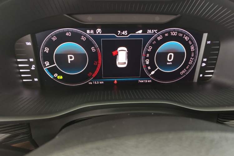 Used Skoda Kodiaq 2019 Facelifted TSI330 7-Seater Two-Wheel-Drive Luxury Enjoyment Edition China VI Standard Instrument Cluster