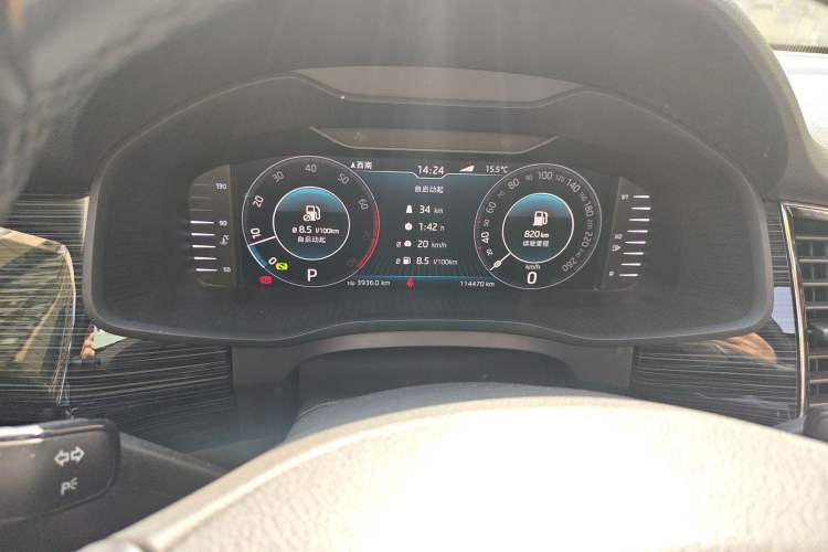 Used Skoda Kodiaq 2019 Facelifted TSI330 5-Seater Two-Wheel-Drive Luxury Enjoyment Edition China VI Standard Instrument Cluster