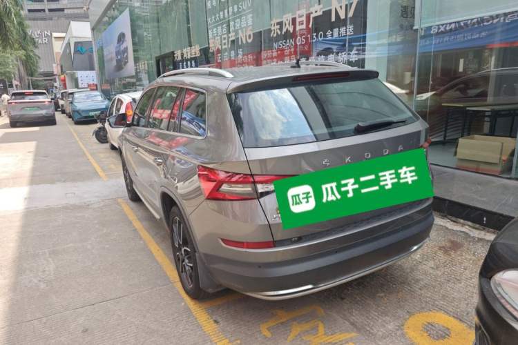 Used Skoda Kodiaq 2019 Facelifted TSI330 5-Seater Two-Wheel-Drive Luxury Enjoyment Edition China VI Standard Rear Left 45 Deg