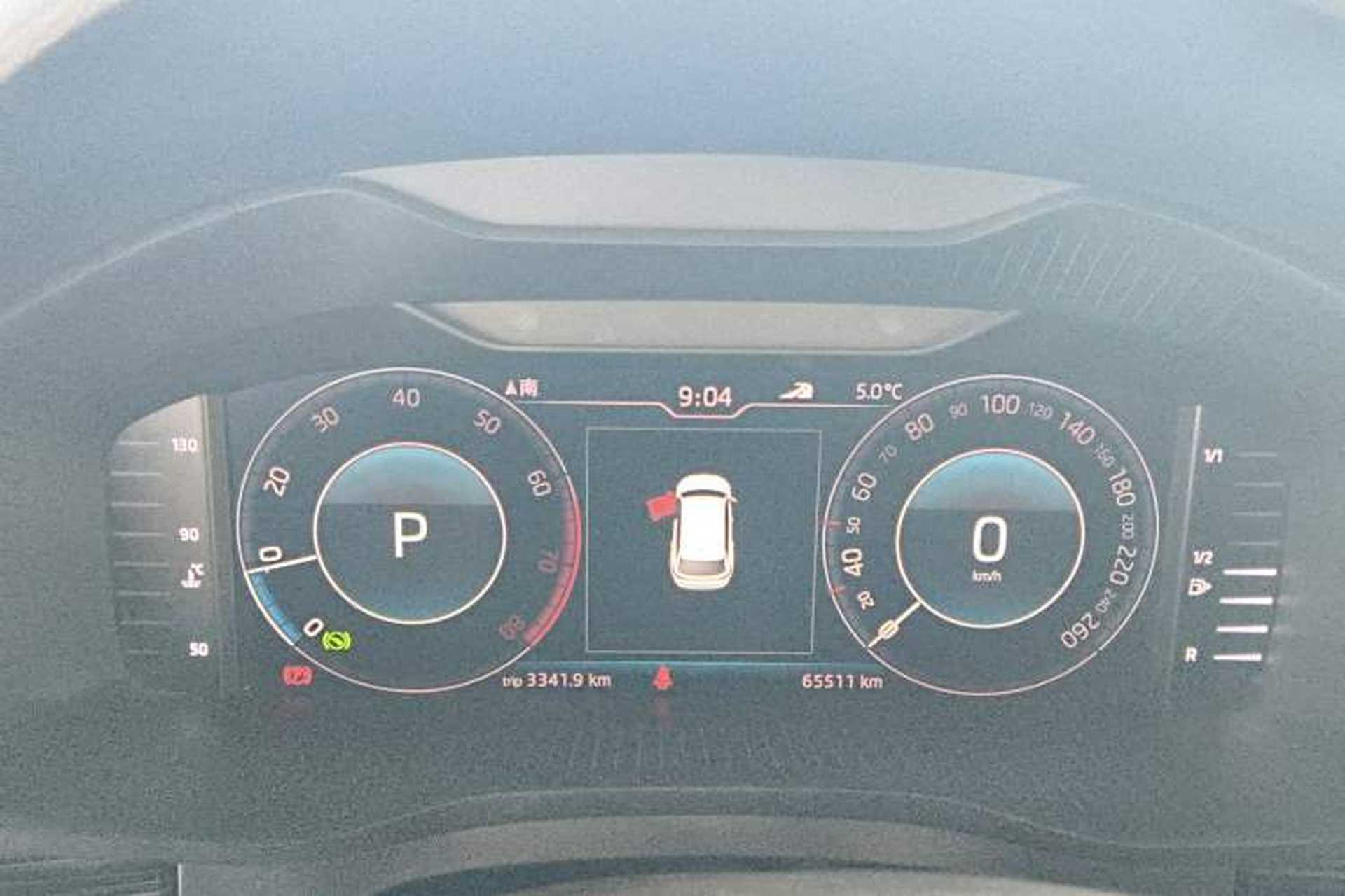 Used Skoda Kodiaq 2019 Facelifted TSI330 7-Seater Two-Wheel-Drive Luxury Enjoyment Edition China VI Standard Instrument Cluster