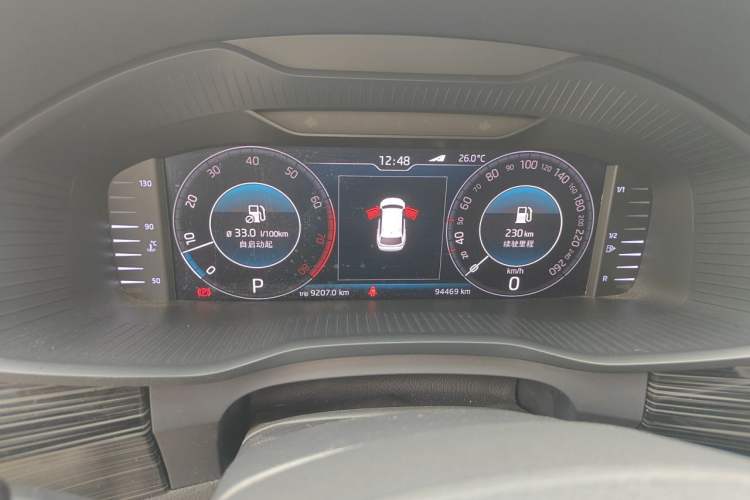 Used Skoda Kodiaq 2019 Facelifted TSI330 5-Seater Two-Wheel-Drive Luxury Enjoyment Edition China VI Standard Instrument Cluster
