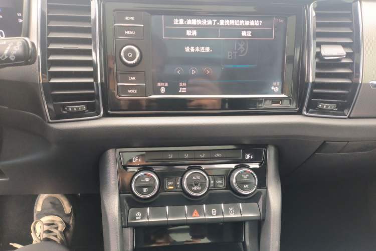 Used Skoda Kodiaq 2019 Restyled TSI330 7-Seater Two-Wheel Drive Comfort Edition China VI Standard Audio And AC Panel