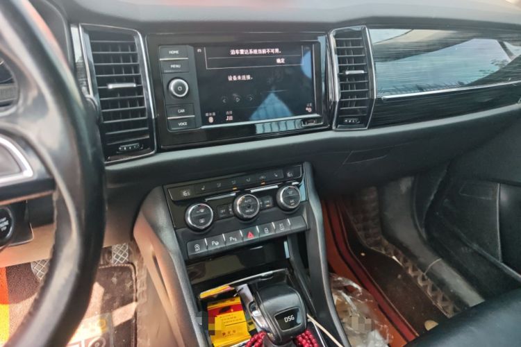Used Skoda Kodiaq 2019 Facelifted TSI330 7-Seater Two-Wheel-Drive Luxury Enjoyment Edition China VI Standard Audio And AC Panel