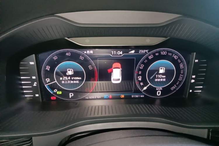 Used Skoda Kodiaq 2019 Facelifted TSI330 5-Seater Two-Wheel-Drive Luxury Enjoyment Edition China VI Standard Instrument Cluster