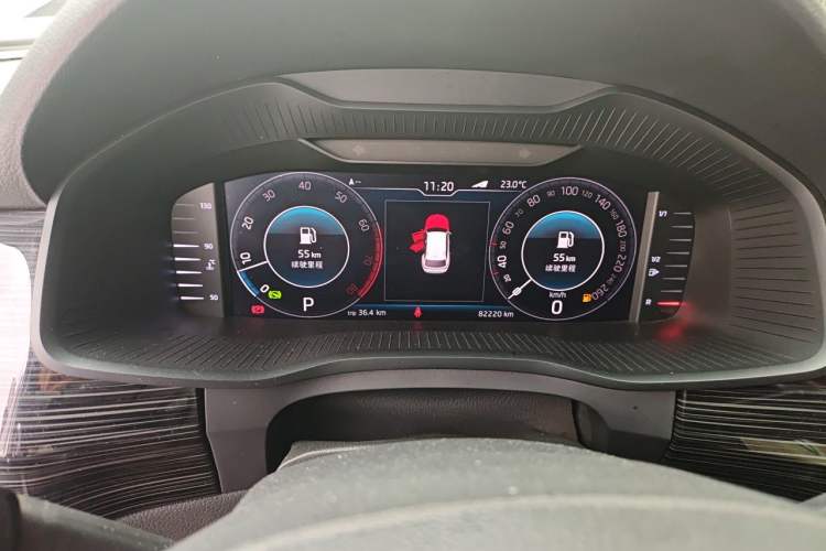 Used Skoda Kodiaq 2019 Facelifted TSI330 5-Seater Two-Wheel-Drive Luxury Enjoyment Edition China VI Standard Instrument Cluster
