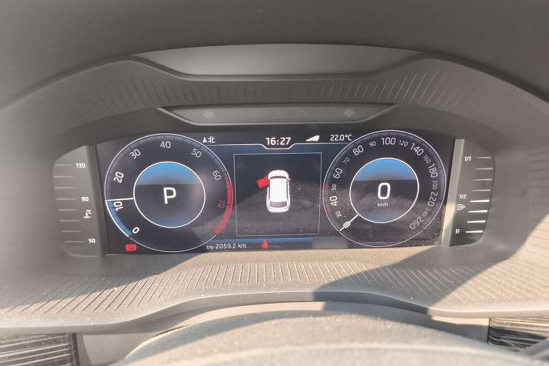 Used Skoda Kodiaq 2019 Facelifted TSI380 7-Seater All-Wheel-Drive Luxury Enjoyment Edition China VI Standard Instrument Cluster