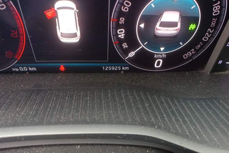 Used Skoda Kodiaq 2019 TSI380 7-Seater Four-Wheel-Drive Flagship Model China VI Standard Odometer Close Up